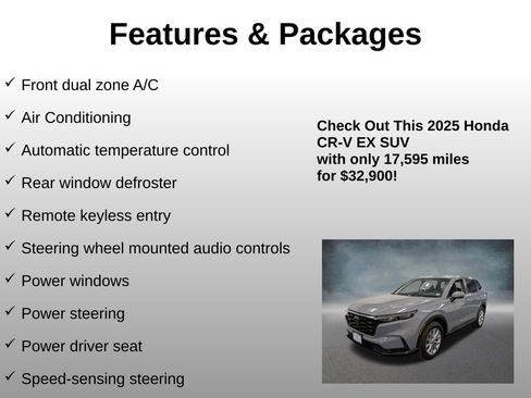 Certified 2025 Honda CR-V EX image 8