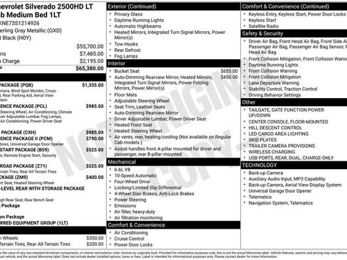 Used 2025 Chevrolet Silverado 2500 LT w/ Safety Package AWD/4WD image 49