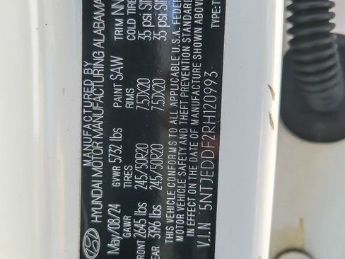Used 2024 Hyundai Santa Cruz Limited AWD/4WD image 22
