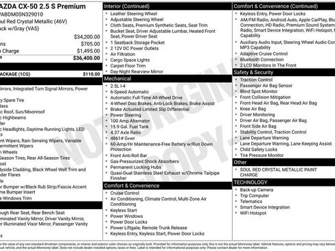 Certified 2025 MAZDA CX-50 AWD 2.5 S w/ Cargo Package image 4