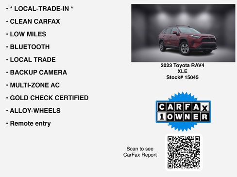 Used 2023 Toyota RAV4 XLE AWD/4WD image 7