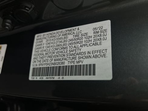 Certified 2022 Honda Pilot Special Edition image 36