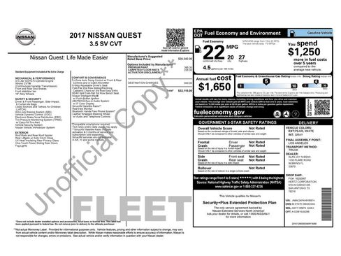 Used 2017 Nissan Quest SV image 2