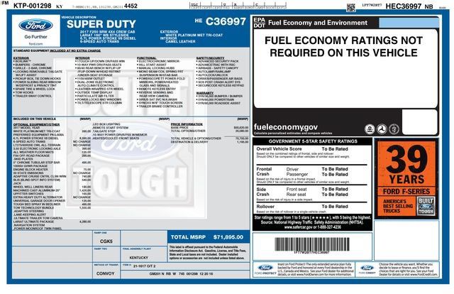 Used 2017 Ford F250 Lariat w/ Lariat Ultimate Package AWD/4WD image 7