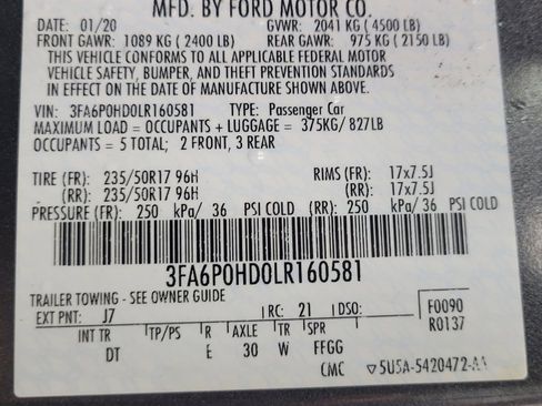 Used 2020 Ford Fusion SE image 33