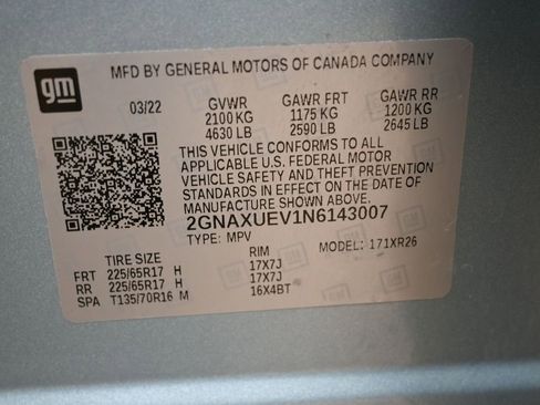 Used 2022 Chevrolet Equinox LT AWD/4WD image 37