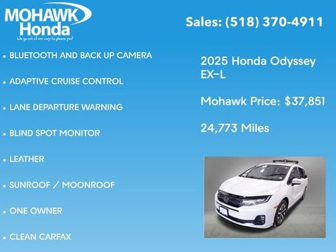 Certified 2025 Honda Odyssey EX-L image 8