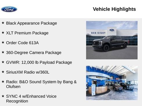 New 2025 Ford F350 XLT w/ Black Appearance Package image 2