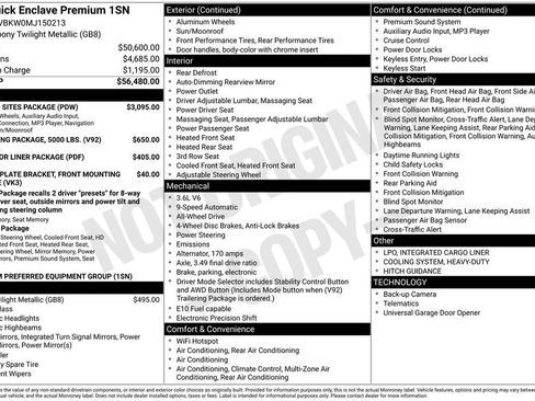 Certified 2021 Buick Enclave Premium w/ Sun and Sites Package image 5