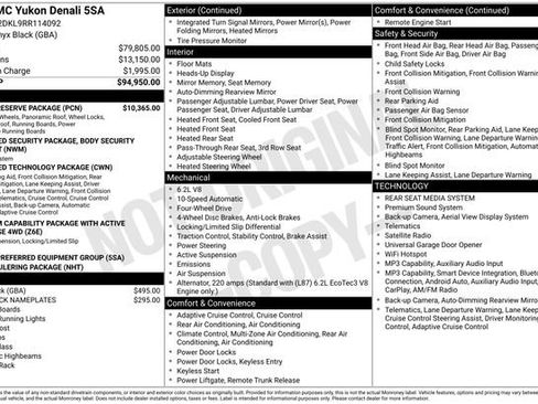 Used 2024 GMC Yukon Denali w/ Denali Reserve Package AWD/4WD image 5