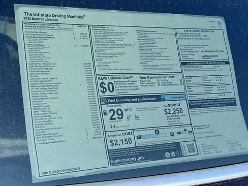 Used 2026 BMW X3 xDrive30i w/ Premium Package AWD/4WD image 30
