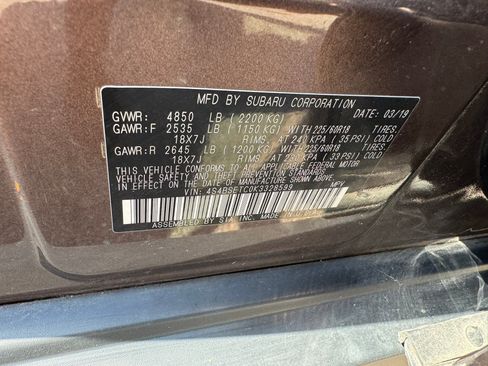 Used 2019 Subaru Outback 3.6R Touring AWD/4WD image 26