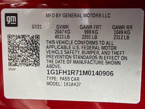 Used 2021 Chevrolet Camaro SS w/ Wild Cherry Design Package 1 image 40