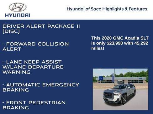 Used 2020 GMC Acadia SLT w/ Driver Alert Package II image 8