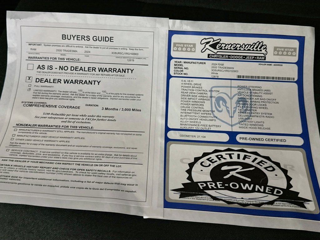 Used 2024 RAM 2500 Tradesman w/ Chrome Appearance Group AWD/4WD image 36