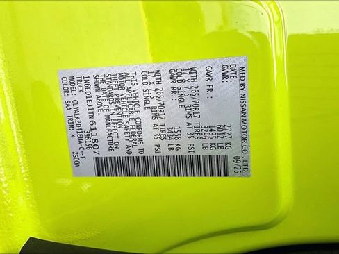 New 2026 Nissan Frontier Pro-X w/ Pro-X Convenience Package image 14