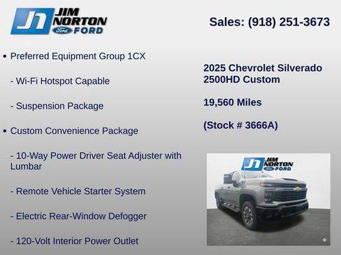 Used 2025 Chevrolet Silverado 2500 Custom w/ Custom Value Package AWD/4WD image 17