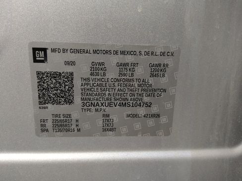 Used 2021 Chevrolet Equinox LT AWD/4WD image 33