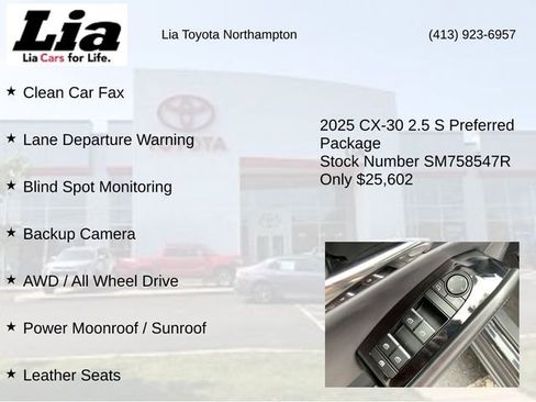 Used 2025 MAZDA CX-30 AWD 2.5 S w/ Preferred Package image 7