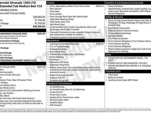 Used 2022 Chevrolet Silverado 1500 Custom w/ Safety Confidence Package image 46