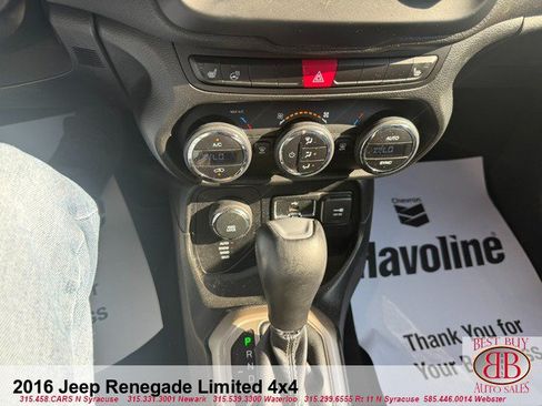 Used 2016 Jeep Renegade Limited AWD/4WD image 12