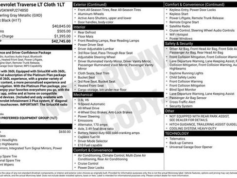 Certified 2023 Chevrolet Traverse LT AWD/4WD image 47