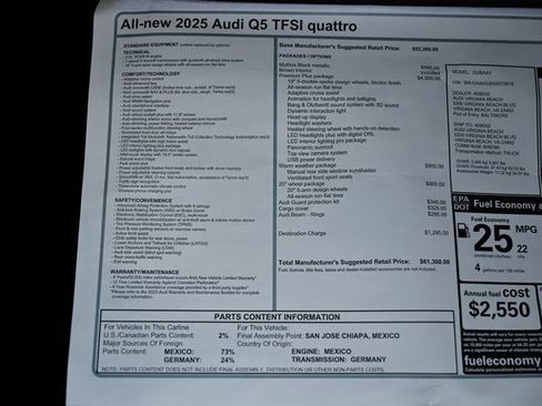 New 2025 Audi Q5 2.0T Premium Plus image 42