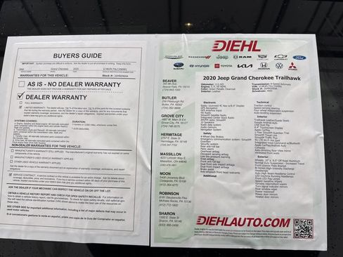 Certified 2020 Jeep Grand Cherokee Trailhawk w/ Premium Lighting Group image 18