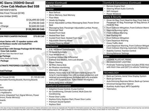 Used 2025 GMC Sierra 2500 Denali Ultimate w/ Snow Plow Prep/Camper Package AWD/4WD image 20
