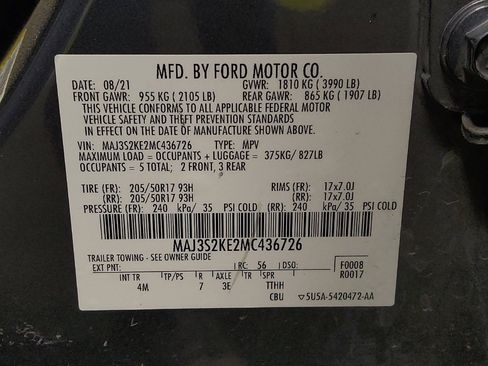 Used 2021 Ford EcoSport Titanium FWD image 33