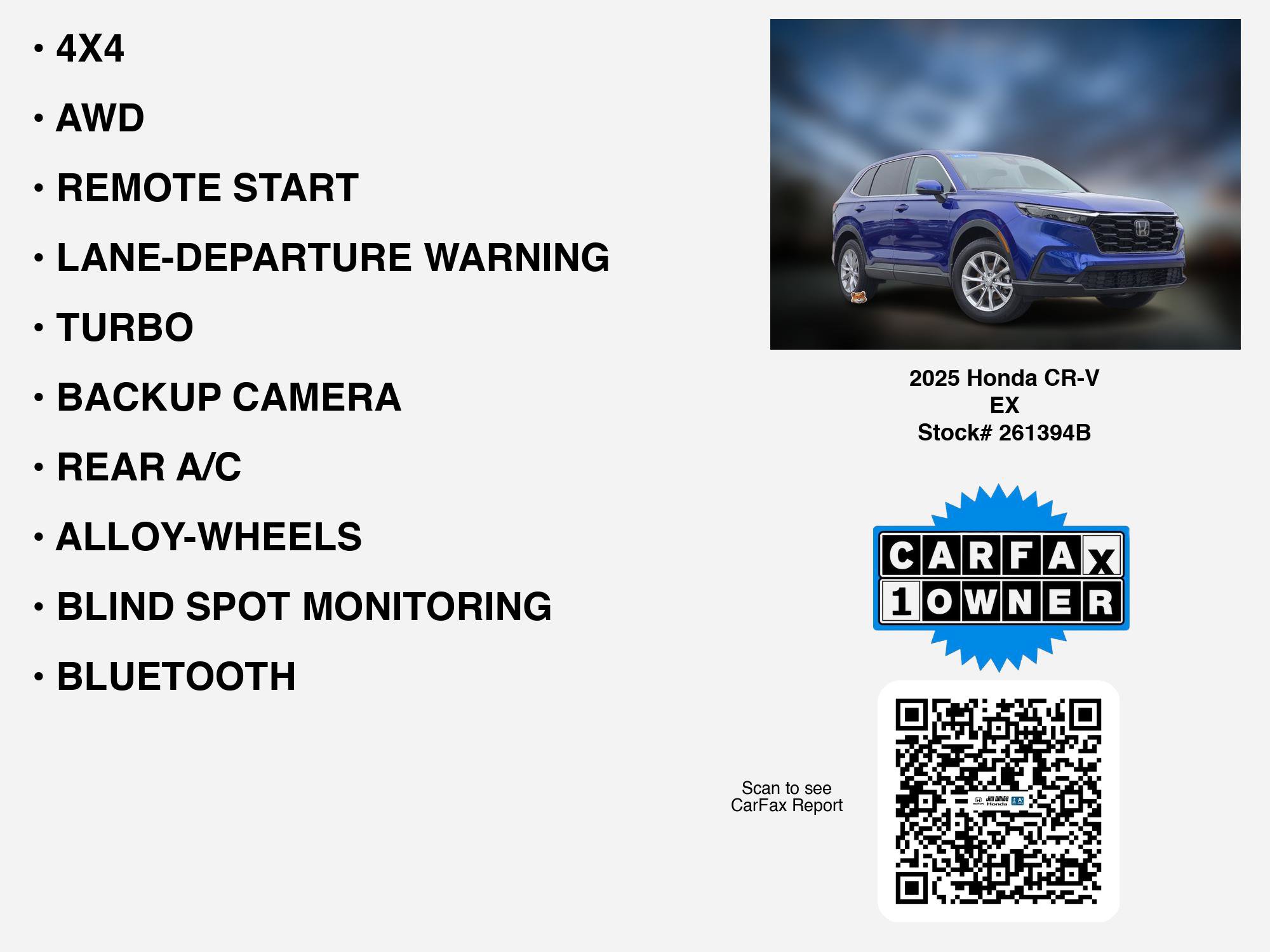 Certified 2025 Honda CR-V EX image 33