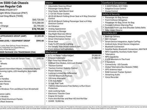 New 2026 RAM 5500 Tradesman w/ Chrome Appearance Group AWD/4WD image 35
