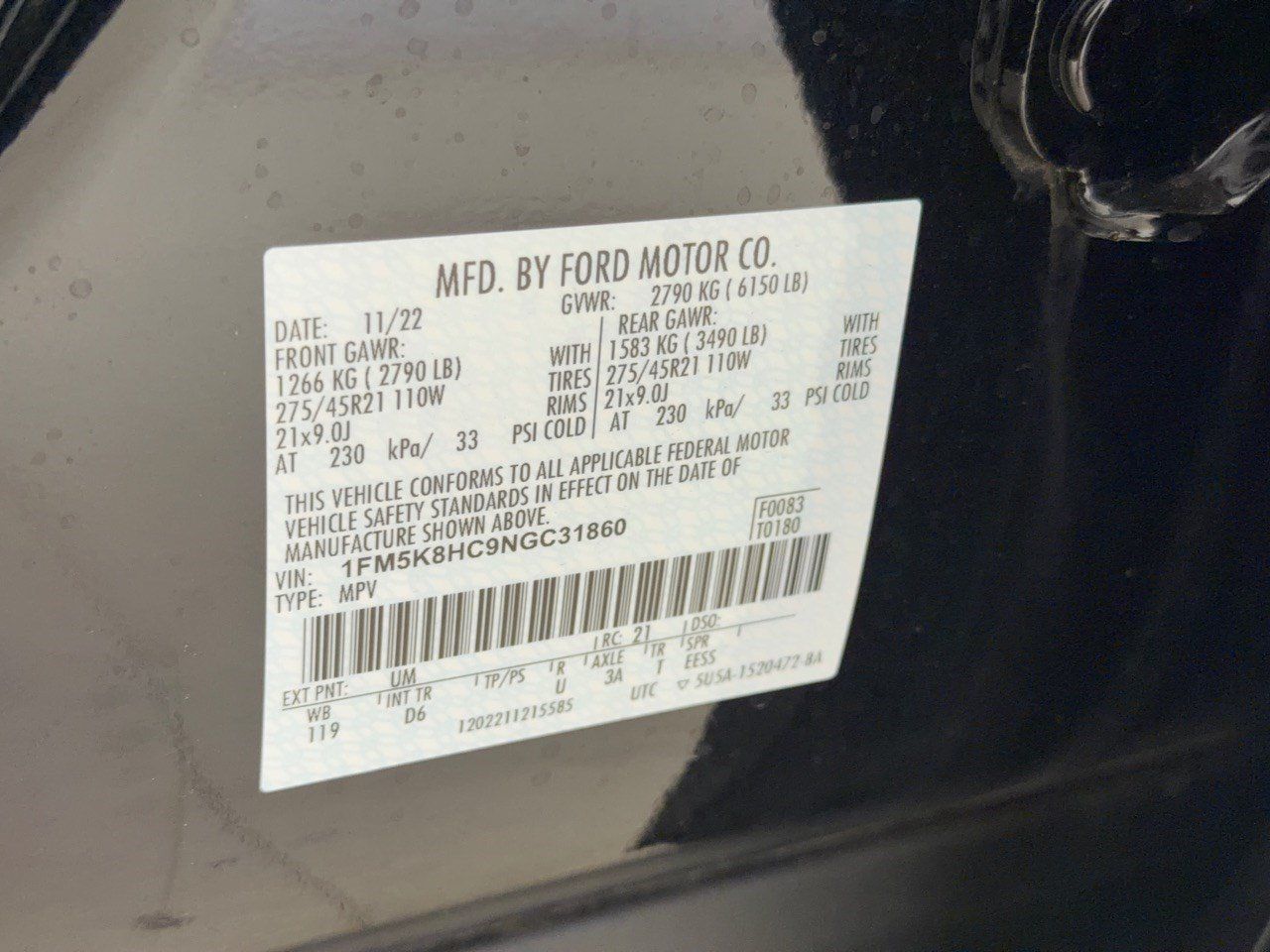 Used 2022 Ford Explorer Platinum w/ Equipment Group 601A AWD/4WD image 31