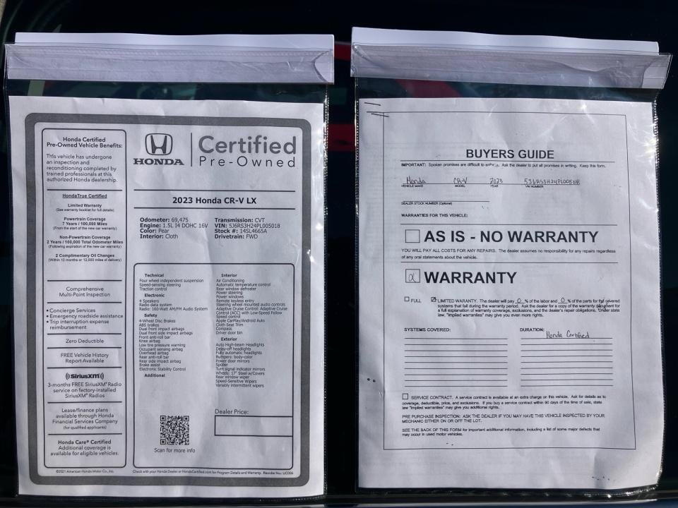 Certified 2023 Honda CR-V LX image 37