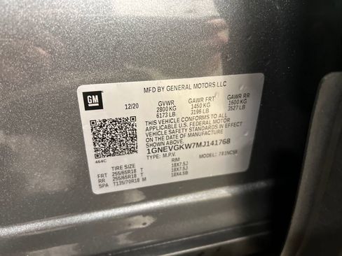 Certified 2021 Chevrolet Traverse LT AWD/4WD image 29