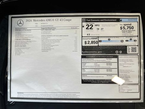 New 2026 Mercedes-Benz AMG GT 43 image 40