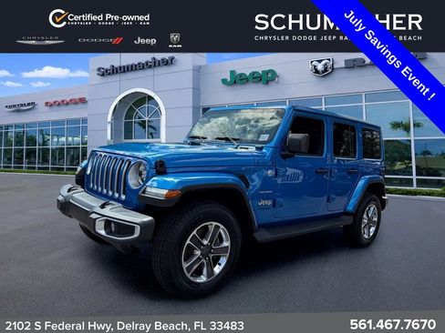 Used 2022 Jeep Wrangler Unlimited Sahara w/ LED Lighting Group AWD/4WD image 3