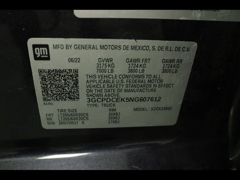 Used 2022 Chevrolet Silverado 1500 Custom Trail Boss w/ LPO, Dark Essentials Package image 33