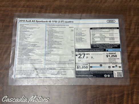 Used 2019 Audi A5 2.0T Premium Plus w/ Premium Plus image 2