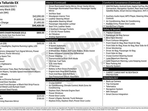 New 2025 Kia Telluride EX w/ EX Captain's Chair Package FWD image 4