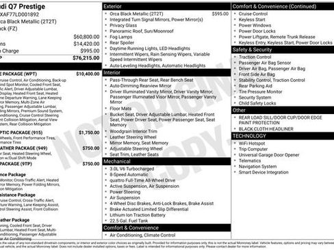 Used 2020 Audi Q7 3.0T Prestige w/ Prestige Package image 40