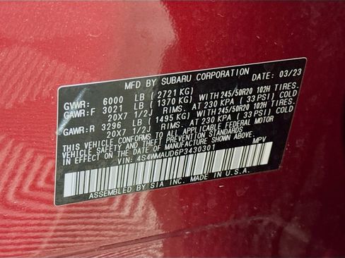 Used 2023 Subaru Ascent Limited w/ Technology Package AWD/4WD image 34