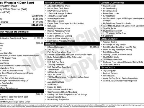 New 2026 Jeep Wrangler Unlimited Sport AWD/4WD image 22