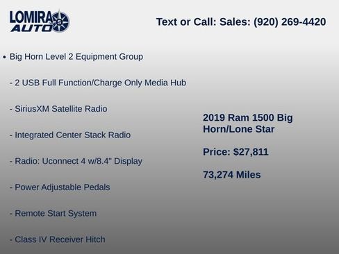 Used 2019 RAM 1500 Big Horn AWD/4WD image 9