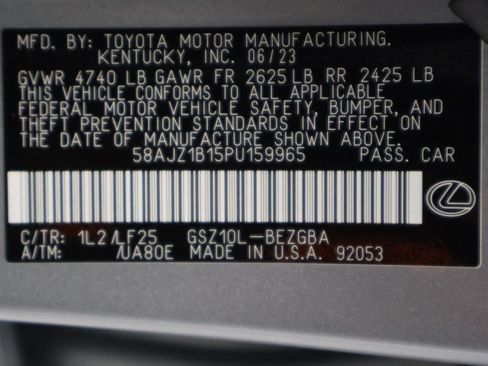 Used 2023 Lexus ES 350 F Sport w/ Accessory Package (Z2) FWD image 17