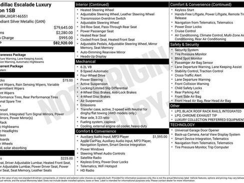 Used 2016 Cadillac Escalade Luxury image 11