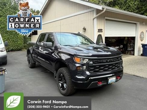 Used 2023 Chevrolet Silverado 1500 Custom Trail Boss w/ LPO, Dark Essentials Package AWD/4WD image 1