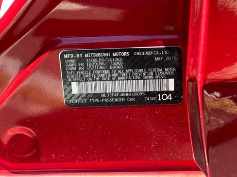 Used 2017 Mitsubishi Mirage G4 SE FWD image 17