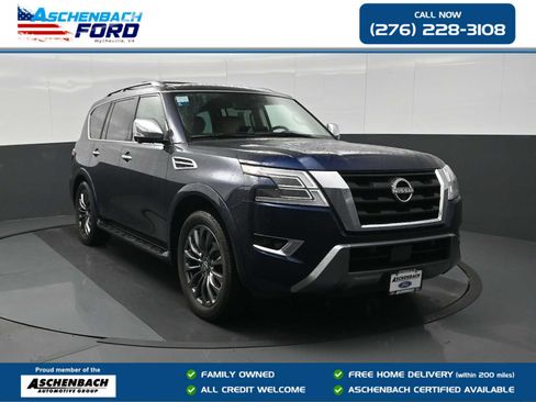 Used 2023 Nissan Armada Platinum w/ Captain's Chairs Package image 1