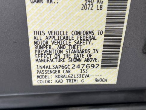 Used 2016 Nissan Altima 2.5 S w/ Power Driver Seat Package image 28